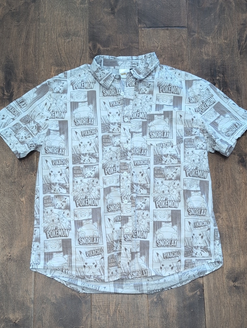 Pokemon Comic Button Up Shirt